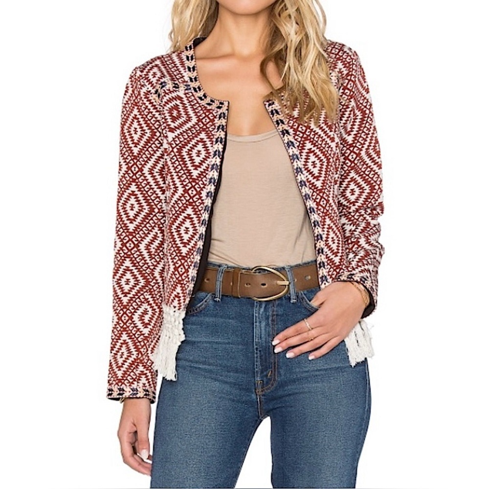 Tularosa Santa Fe Boho Fringe Jacket Southwest Festival Western Size M - Picture 6 of 8